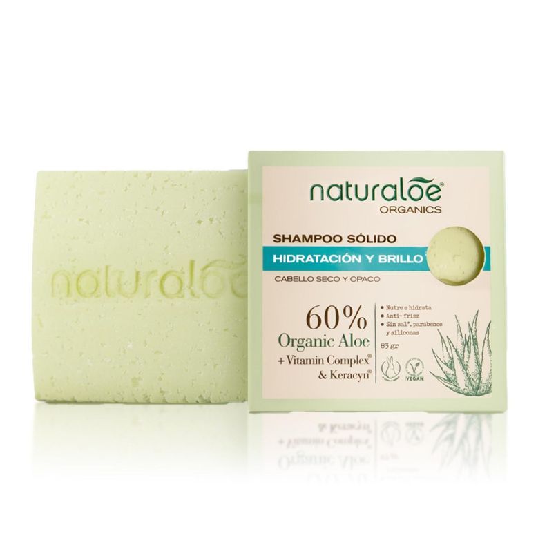 Shampoo Sólido Naturaloe Hidratación y Brillo 83gr-0