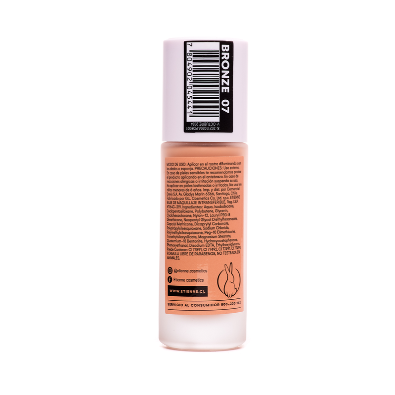 Base de Maquillaje Etienne Xtra Lasting Bronze 07-1