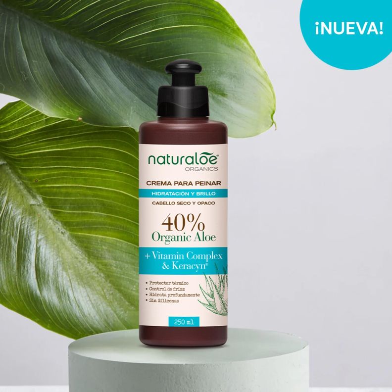 Crema de Peinar Naturaloe Hidratación & Brillo 250mL-1