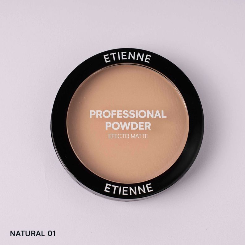 Polvo Compacto Natural Efecto Matte Etienne Transparente [ 9997 ]