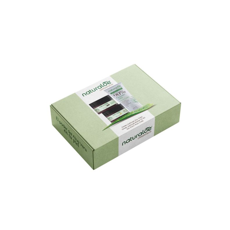Set Naturaloe Crema de día + noche Antiage + gel de piel-1