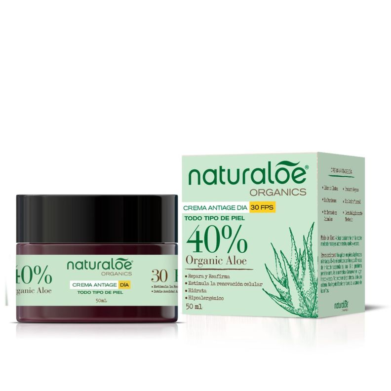 Set Naturaloe Crema de día + noche Antiage + gel de piel-2