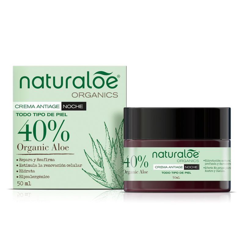 Set Naturaloe Crema de día + noche Antiage + gel de piel-3