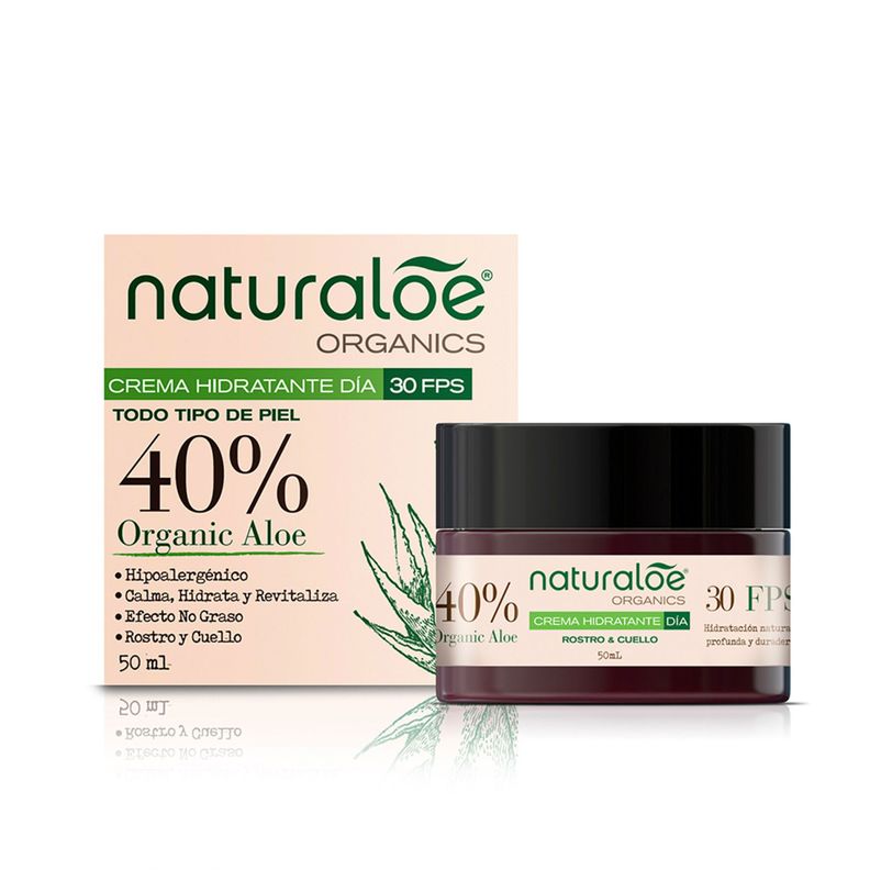 Crema Hidratante Dia Naturaloe 50ml Transparente [ 9997 ]
