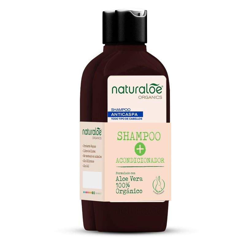Set Shampoo + Acondicionador Anticaspa Tea Tree Naturaloe-0