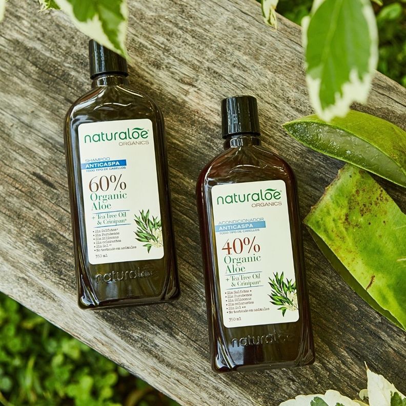 Set Shampoo + Acondicionador Anticaspa Tea Tree Naturaloe-1