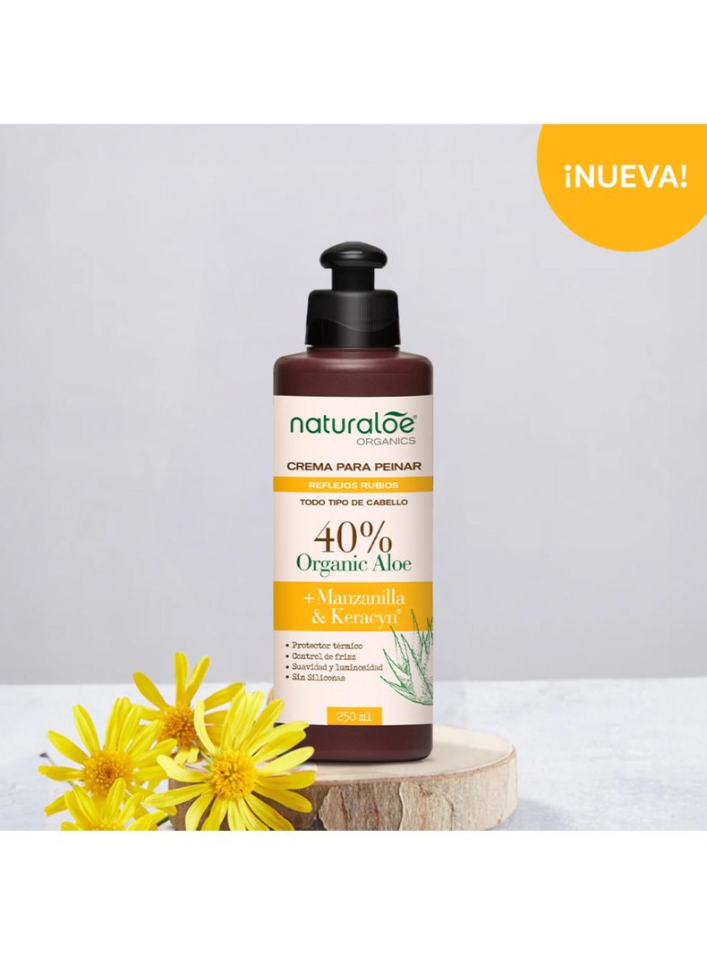 Crema de Peinar Naturaloe Reflejos Rubios 250mL-1