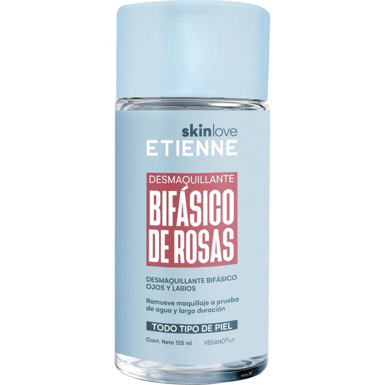 Set Desmaquillante Etienne Bifasico Ojos y Labios de Rosas Transparente [ 9997 ]