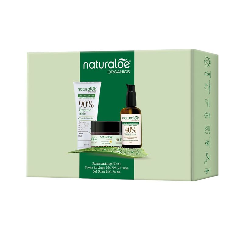 Set Naturaloe Crema día antiage + Serum + Gel Puro Aloe-1