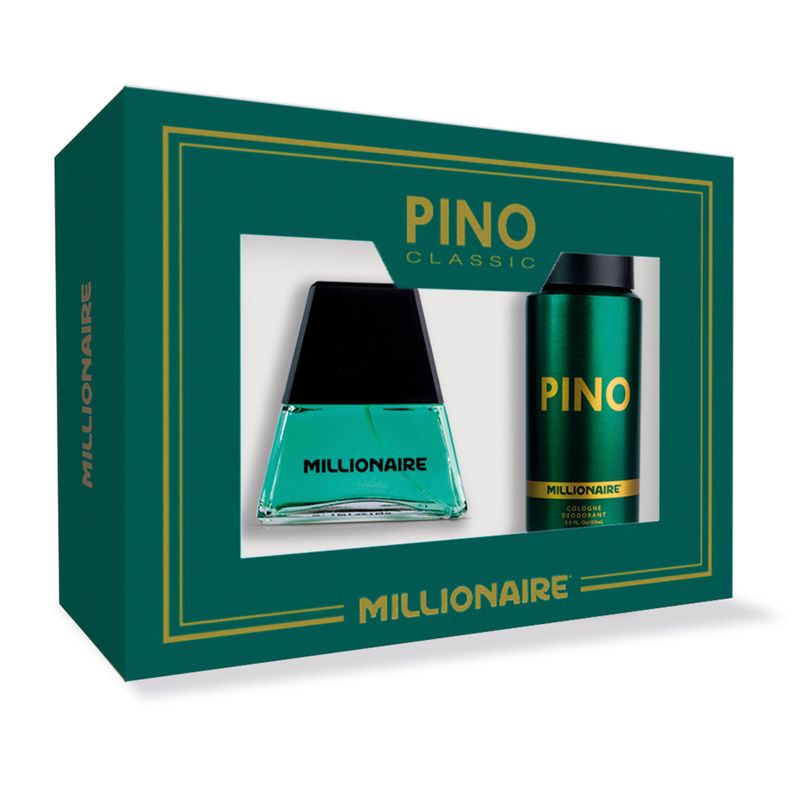 Set Millionaire Pino 60ml + Desodorante 150ml Verde