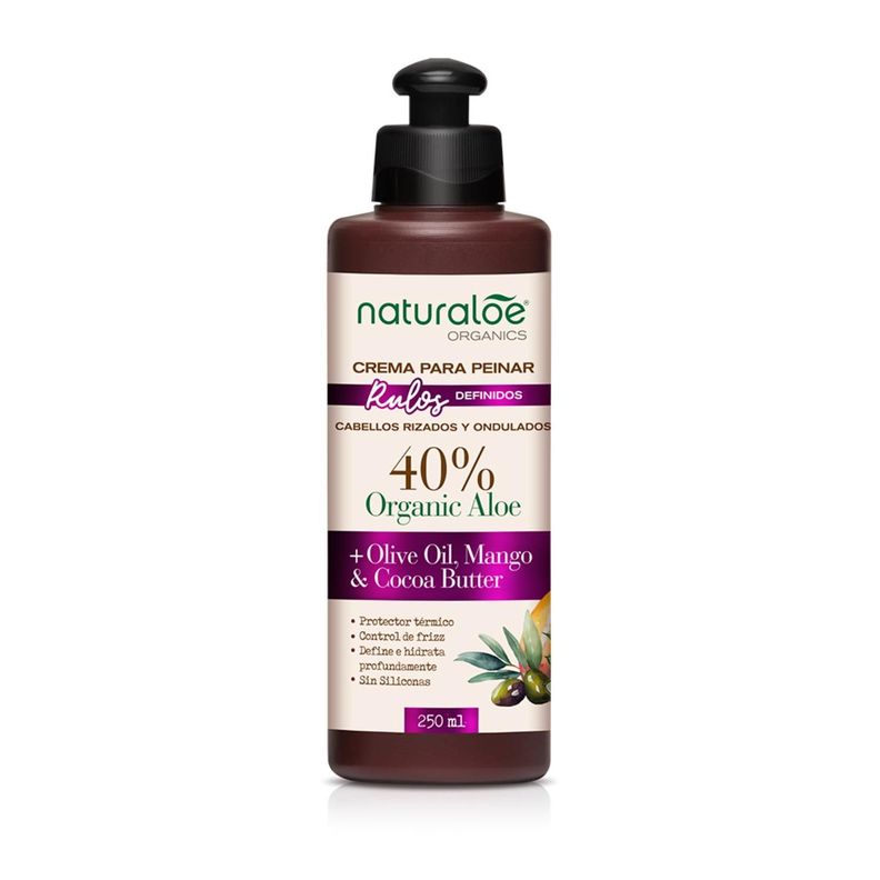 Naturaloe Crema De Peinar Rulos Definidos 250 Ml-0