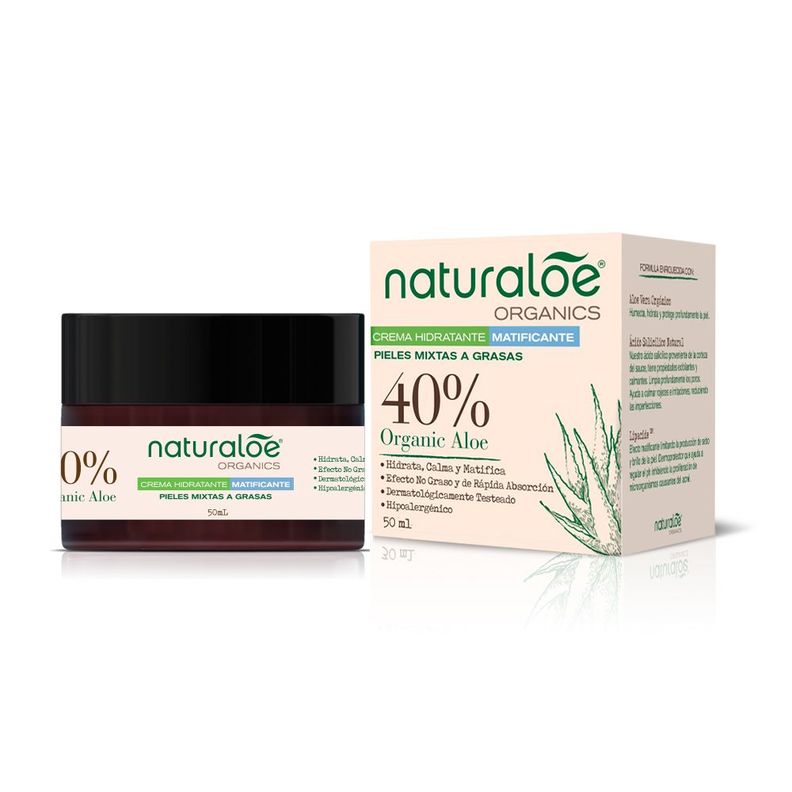 Crema Hidratante Matificante Pieles Mixta a Grasa Naturaloe-0