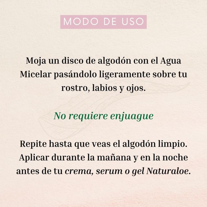 Agua Micelar Naturaloe 250ml-4