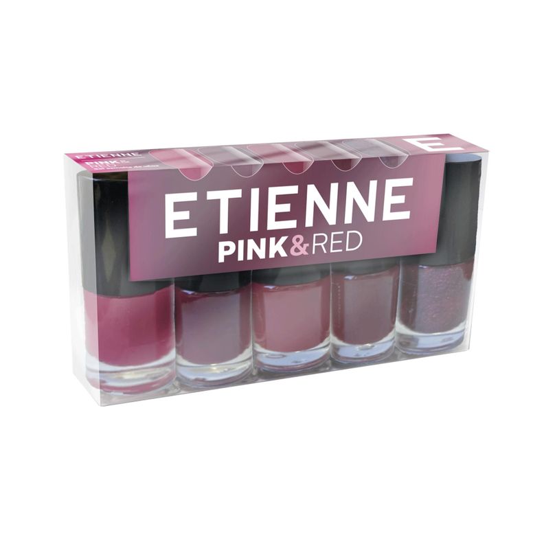 Etienne Set De Esmaltes Pink & Reds-0