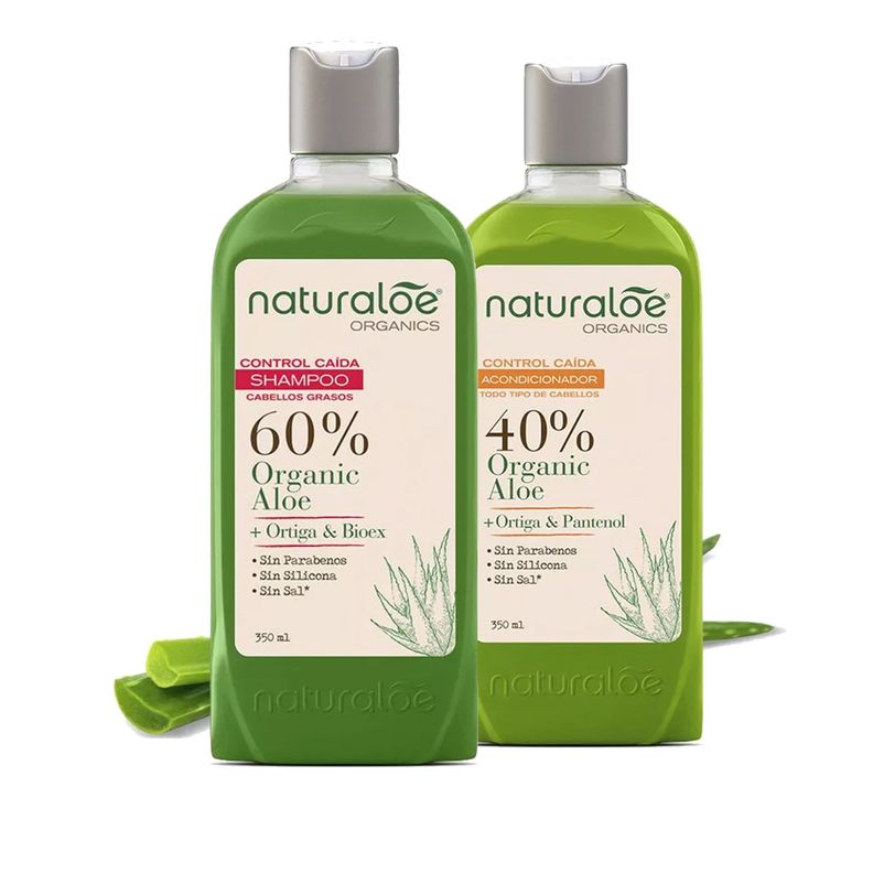 Shampoo Control Caida Graso + Acondicionador Caida 350ml Verde [ 300 ]