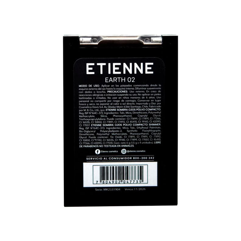 Etienne Sombras Prof En Polvo Compacto X4 Earth-2