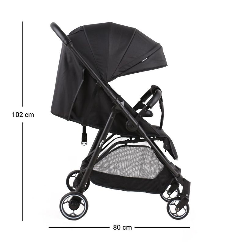 Coche de Paseo Reversible High Negro Babymine-3