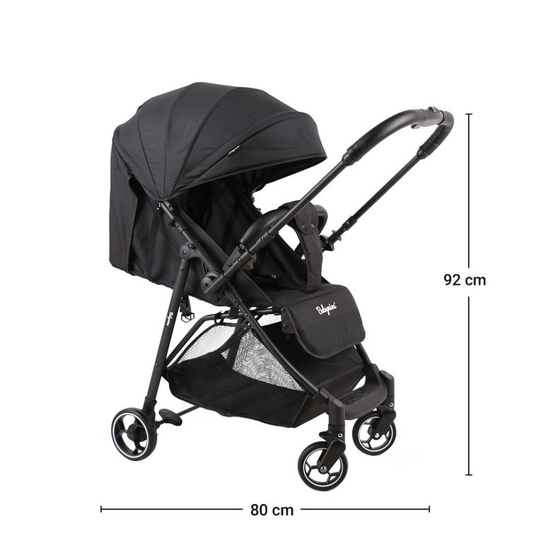 Coche de Paseo Reversible High Negro Babymine-2