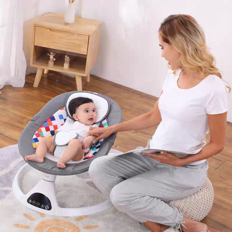 Silla Mecedora Eléctrica Táctil para Bebé - BABYMINE-3