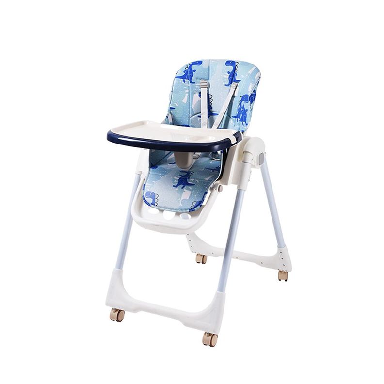 Silla de Comer Plegable Evolution Dinosaurios Azul