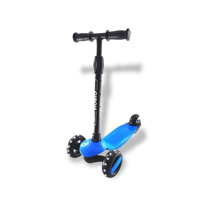 Scooter Para Niños Monopatín Azul Luces Led-0