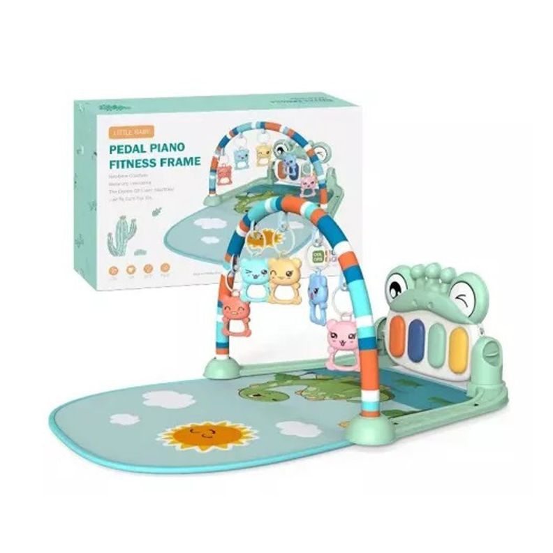 Gimnasio Pedal Piano Dinosaurio Verde -0