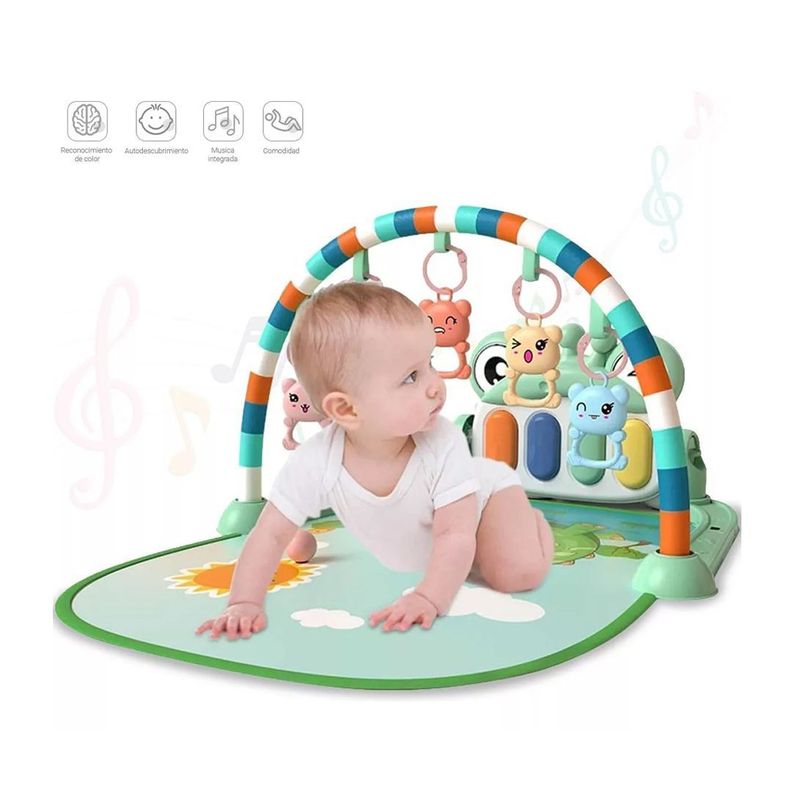 Gimnasio Pedal Piano Dinosaurio Verde -1