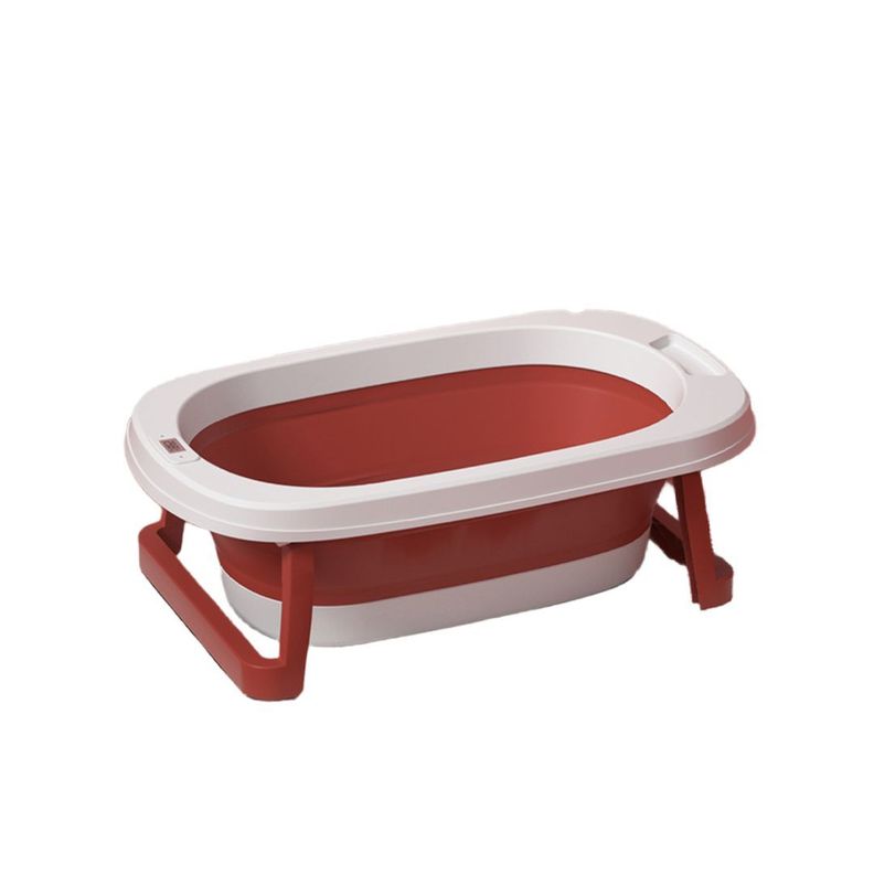 Bañera Plegable Bebé Con Termometro y Mas Rojo BABYMINE-0