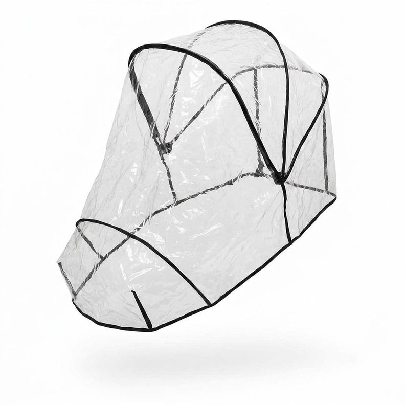 Cobertor Protector de Lluvia para Coche de Bebe Semi Universal BABYMINE Transparente