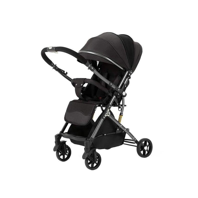 Coche de Bebé Reversible Maleta LuxRide Negro - BABYMINE-0