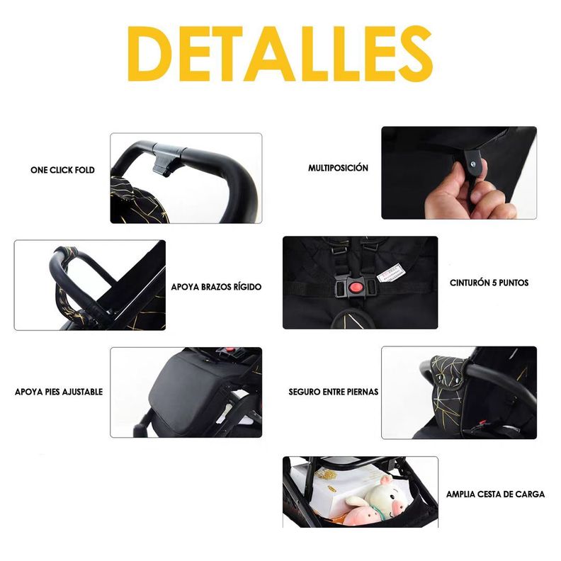 Coche de Paseo Ultra Compacto View - BABYMINE-4