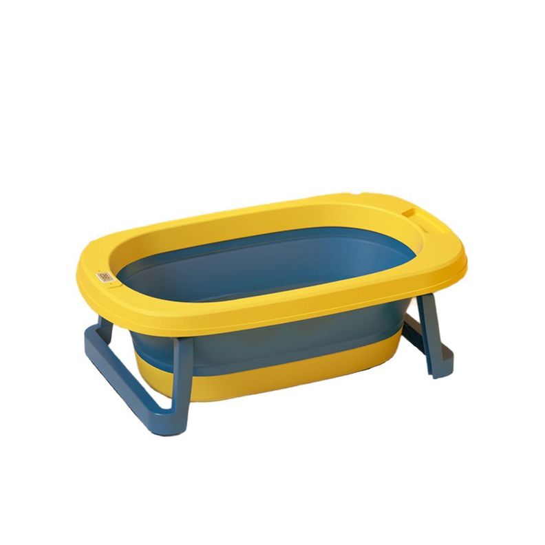 Bañera Plegable Bebé Con Termometro y Mas Amarillo BABYMINE-0