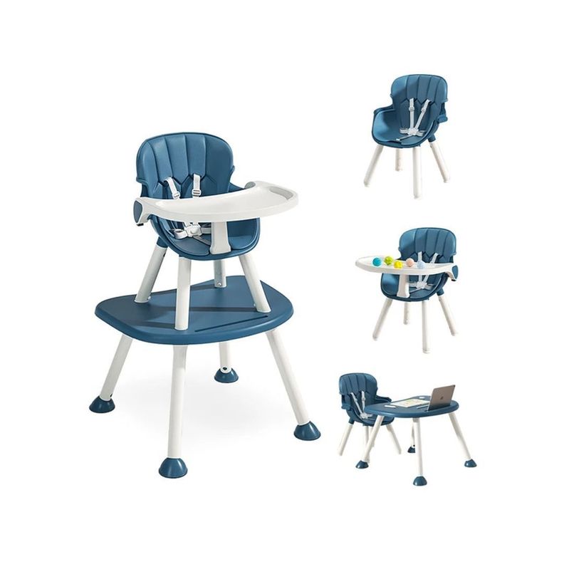 Silla de Comer Multi Etapas 4 en 1 BABYMINE Azul