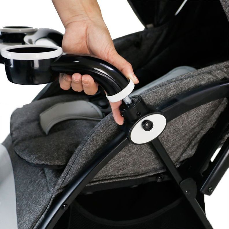 Coche de paseo – Reversible Pro Gris Babymine-7