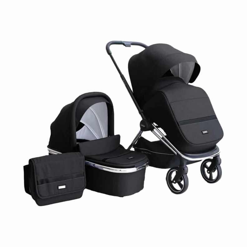Coche Plegado Compacto Indigo Negro-0