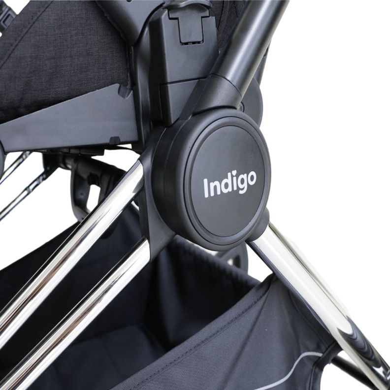 Coche Plegado Compacto Indigo Negro-4