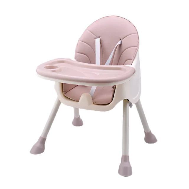 Silla de comer multifuncional Rosada – Babymine-1