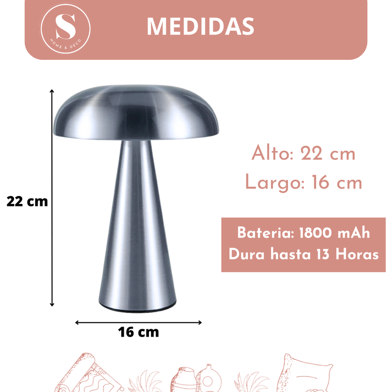 Lampara led de Mesa Recargable -1