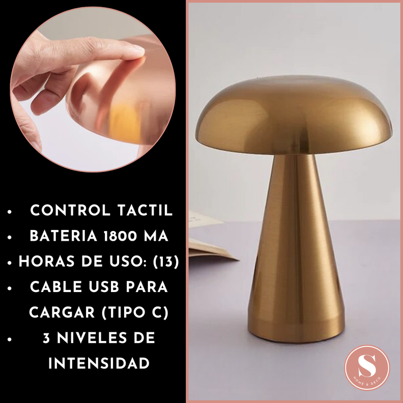 Lampara led de Mesa Recargable -2