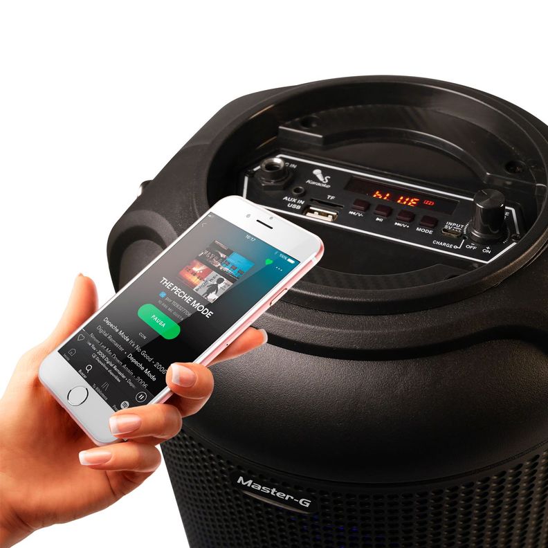 Parlante Karaoke Bluetooth Rocket Tws + Micrófono 6,5-2