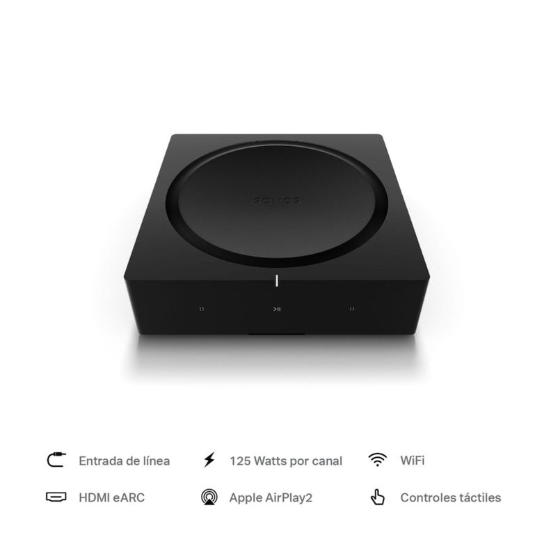 Amplificador Sonos AMP Wireless Amplifier Wi-Fi 125W Negro-6