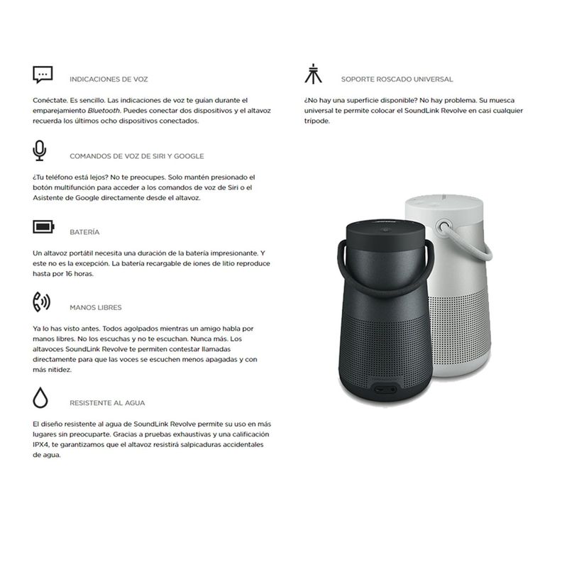 Parlante Portátil Bluetooth Bose Soundlink Revolve+ Ii-4