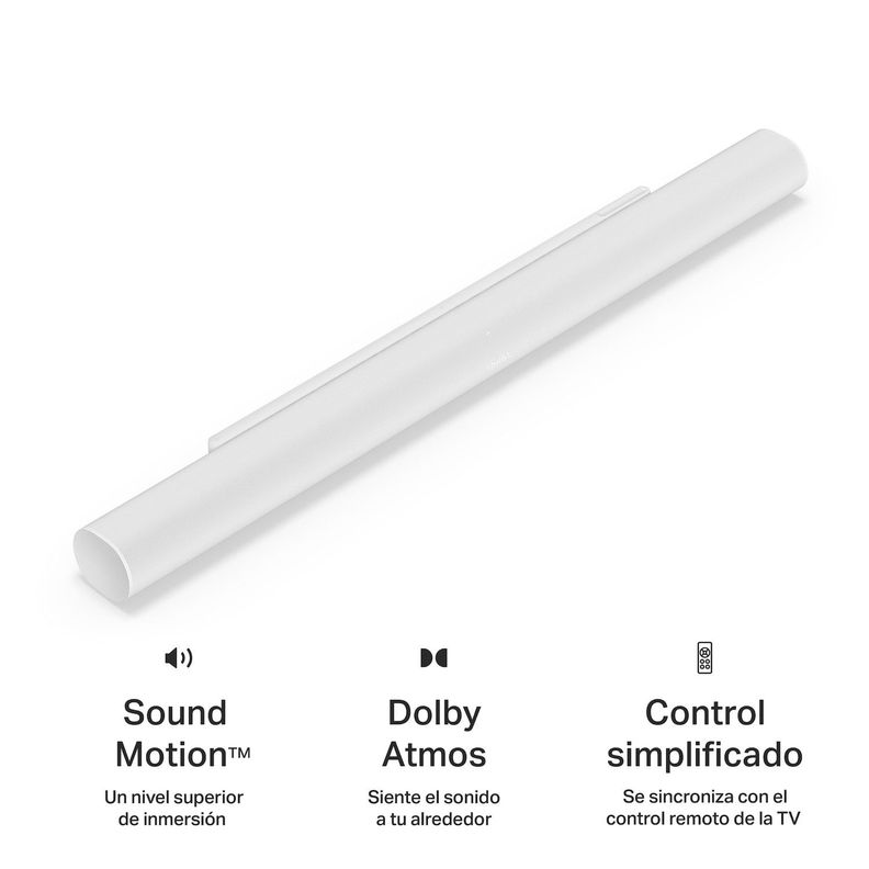 Soundbar Sonos Arc Ultra TV Wi-Fi Wireless Speaker Blanco-3
