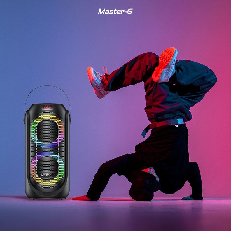 Parlante Karaoke Bluetooth 6,5” x2 MGEVO-1