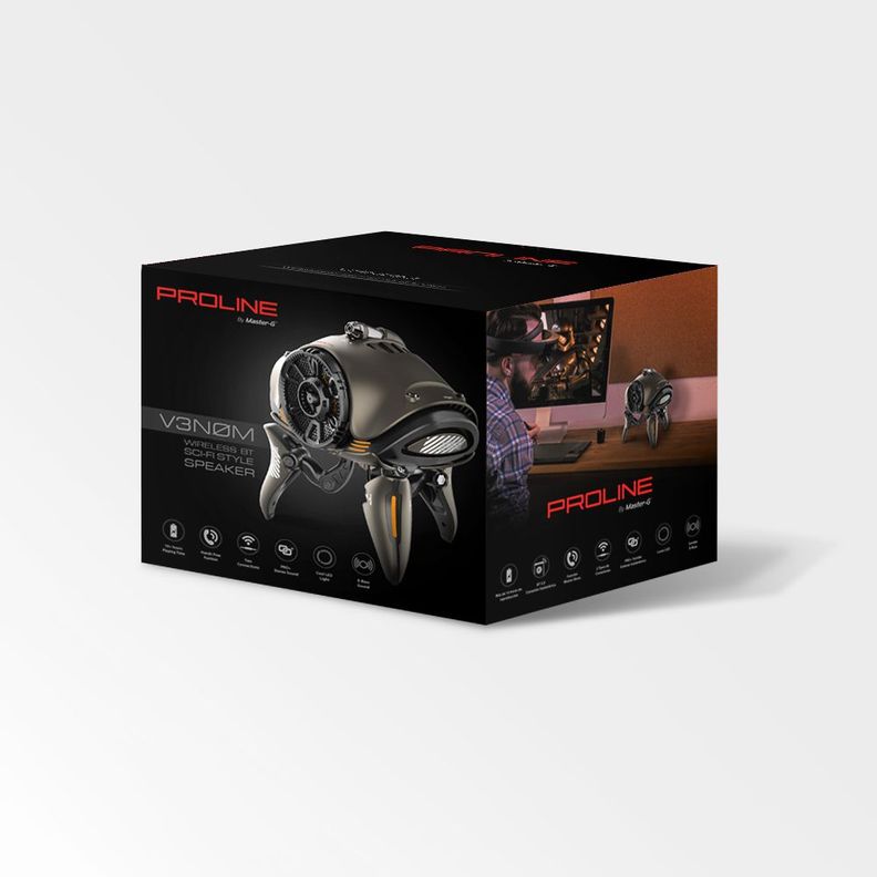 Parlante Portátil Venom Bluetooth Master-G-9