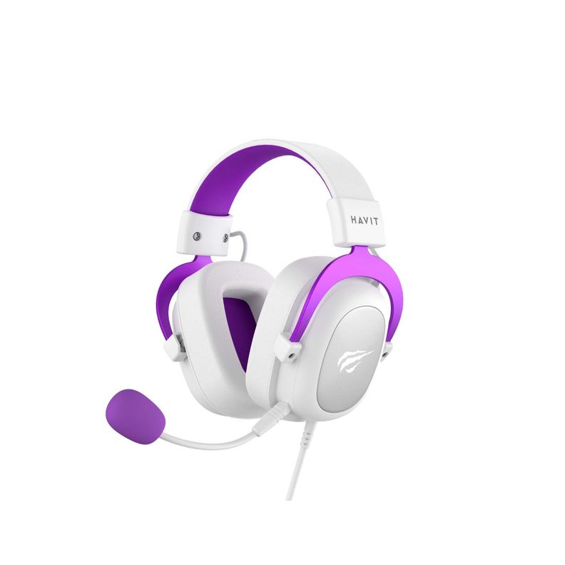 Audifonos Gaming Headphones Microfono 53mm H2002dPU Havit Blanco