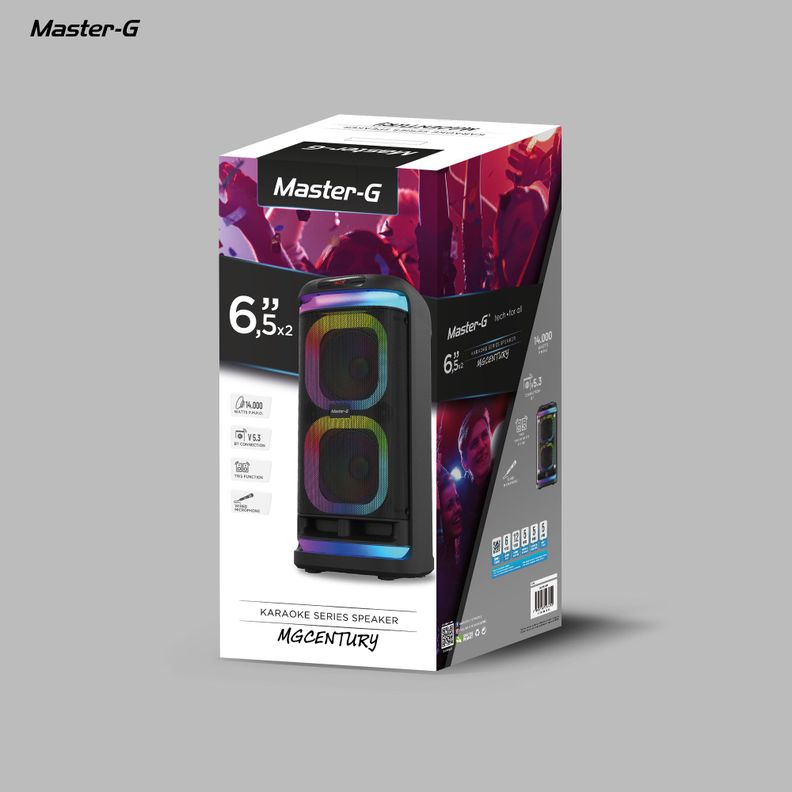 Parlante Karaoke Bluetooth Century 6,5" con Micrófono-5