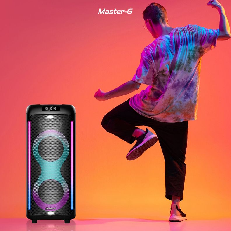 Parlante Karaoke Bluetooth Atenea 8x2 con micrófono-1