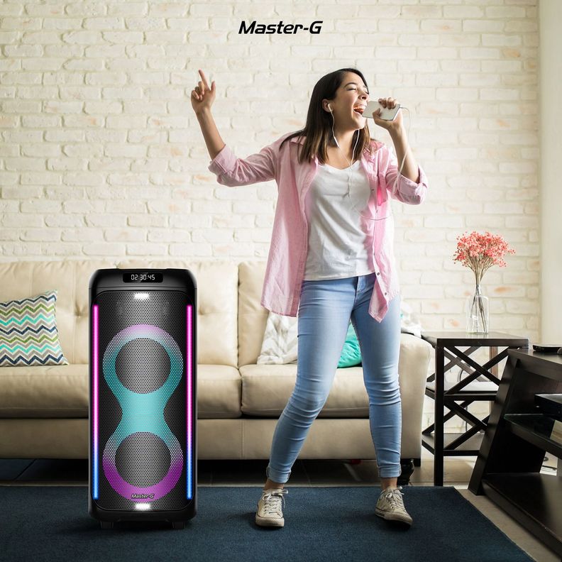 Parlante Karaoke Bluetooth Atenea 8x2 con micrófono-2