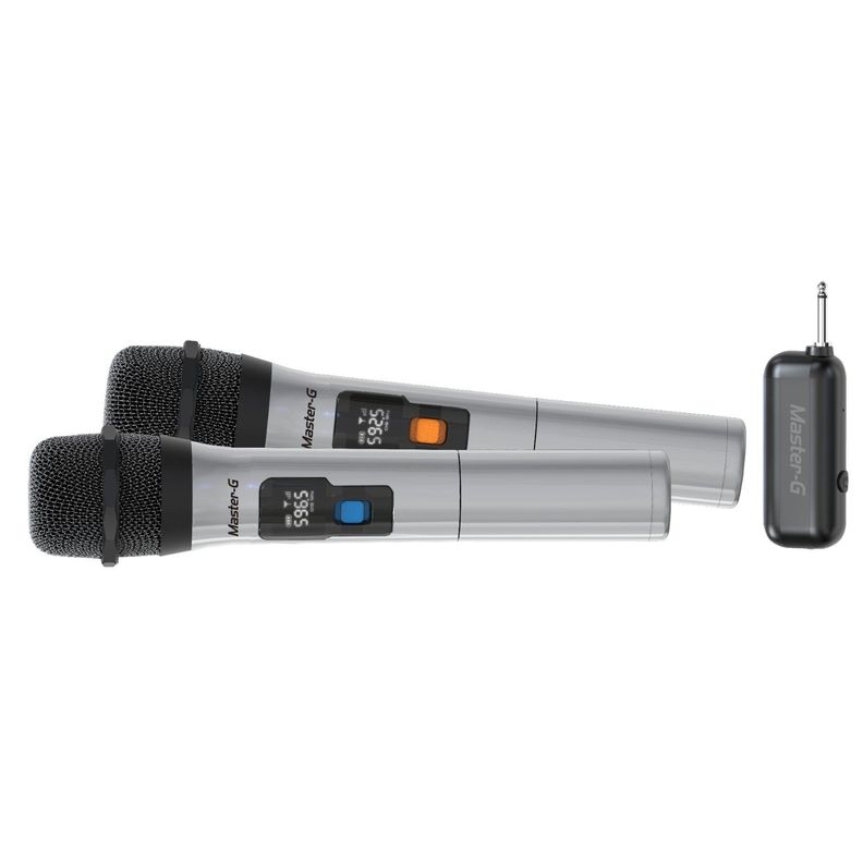 Par de Micrófonos inalámbricos con Receptor UHF Master-G-1